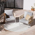 ZANDOR Aluminum Outdoor Patio Furniture 2 Pcs Armchair, All-Weather Metal by ZANDOR%7CCraftingYourOutdoorElegance