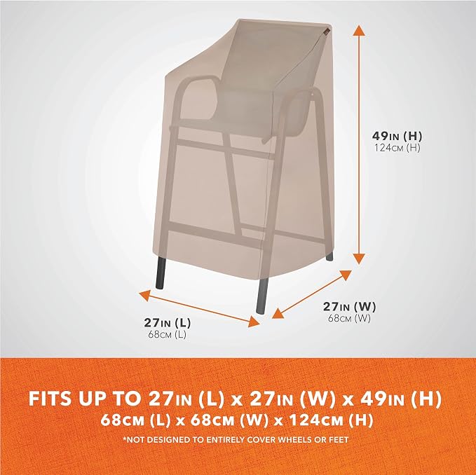 Modern Leisure Chalet Stackable/High Back Bar Chair Cover - Image 2