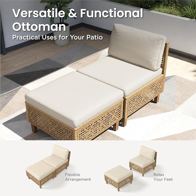 PHI VILLA 6 Seats Outdoor Sectional Sofa - Image 7