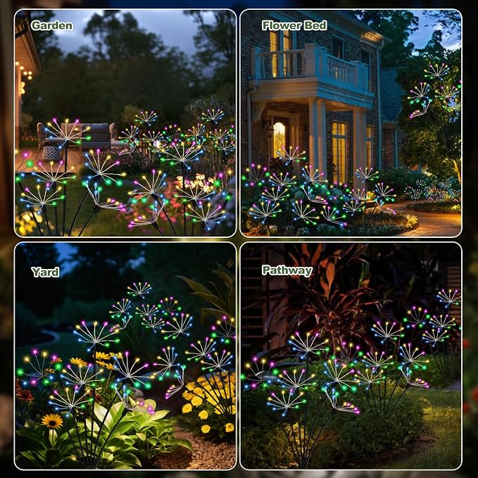 Kwaiffeo Solar Garden Lights Outdoor Waterproof Decorative Solar Lights - Image 3