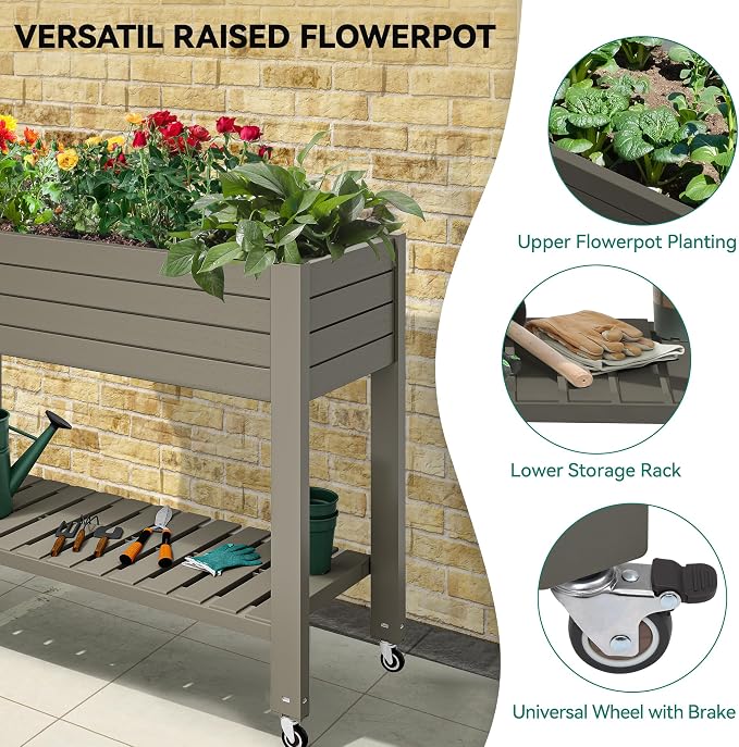 YITAHOME 3.6x1.5x2.8 FT Elevated Garden Bed Kit - Image 3