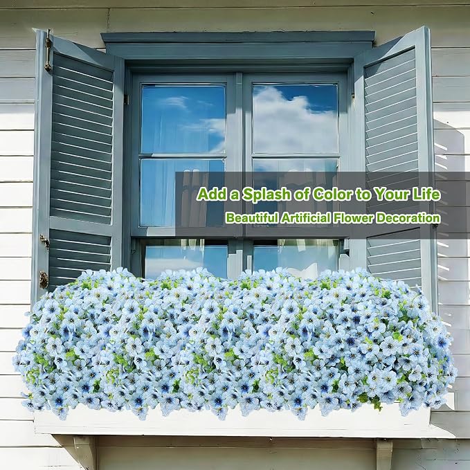 Artificial Flowers for Outdoor Indoor, Silk Flowers No Fade Fake Plastic - Image 6