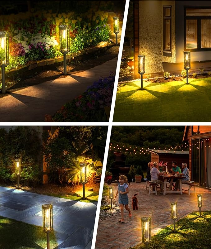 Solar Pathway Lights Outdoor 8 Pack, Bright Solar Path Lights Outside Waterproof - Image 8