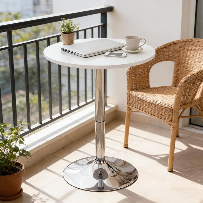 ARTETHYS Bar Table Adjustable Height Swivel 360 Degrees Round Tall Cpunter - Image 7