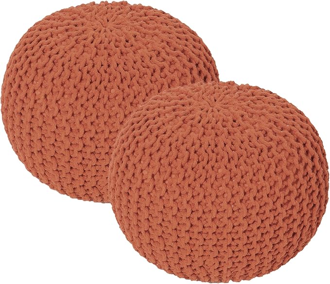 REDEARTH · Round Pouf Ottoman by REDEARTH