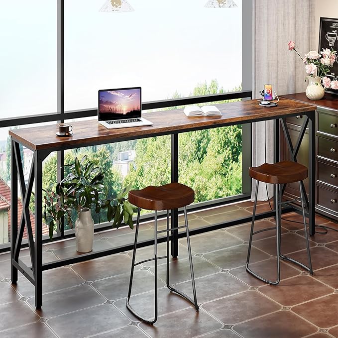 70.9'' Bar Table, Kitchen Dining Table - Image 2