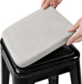BUYUE Friendly Woven Fabric Magnetic Bar Stool Cushion 1 Piece, Enhanced by BUYUE