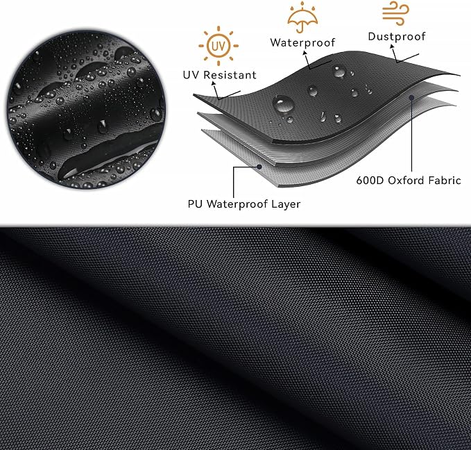 Outdoor Loveseat Cover, Waterproof 2-Seater Outdoor Bench Cover - Image 3