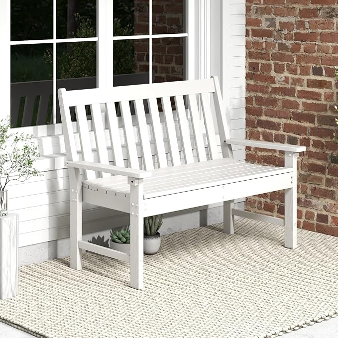 Tangkula HDPE Outdoor Garden Bench by TANGKULA