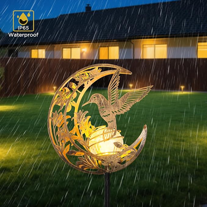 Solar Hummingbird Lights Outdoor Decor - Image 9