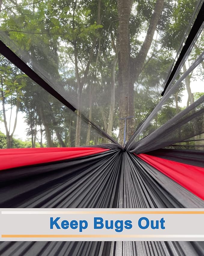 Sunyear Camping Hammock, Portable Single & Double Hammock - Image 5