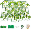 Cucumber Trellis for Raised Bed, U-Shape Garden Trellis for Climbing Plants by ZPMOCKAQ