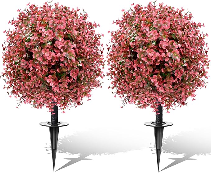 Artificial Topiary Bushes for Outdoors by FAJUNZH