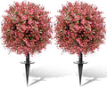 Artificial Topiary Bushes for Outdoors by FAJUNZH