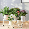 Plant Stand, 5 Pack Heavy Duty Flower Pot Stands, Metal Decoration Racks by Furshus
