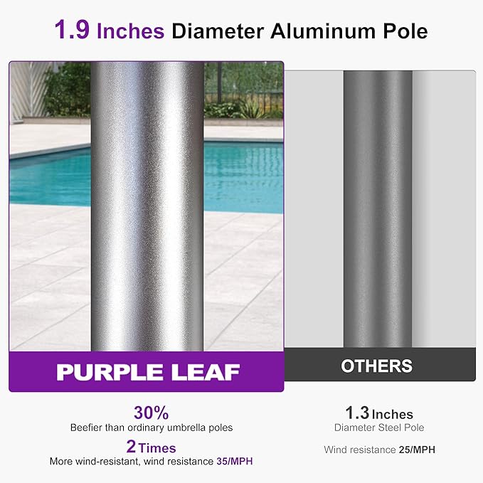 PURPLE LEAF 3-Piece Outdoor Chaise Lounge Set - Image 8