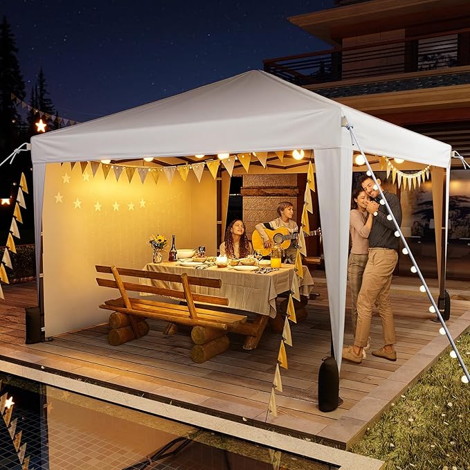 10x10 Pop Up Canopy with Sidewalls, Outdoor Instant Canopy Tent with Carry Bag - Image 6