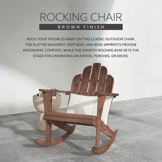 Linon Woodstock Rocking Chair - Image 4