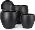 Plant Pots 17.5/14.8/12.2 inch Set of 3, Flower Pots by AFamilyofGardenLovers