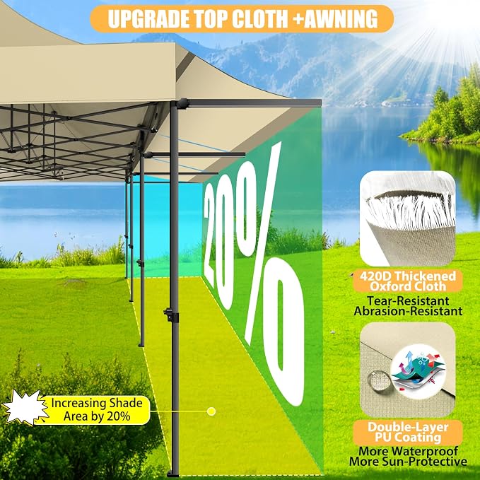 COBIZI 10x30 Pop Up Canopy Tent - Image 2
