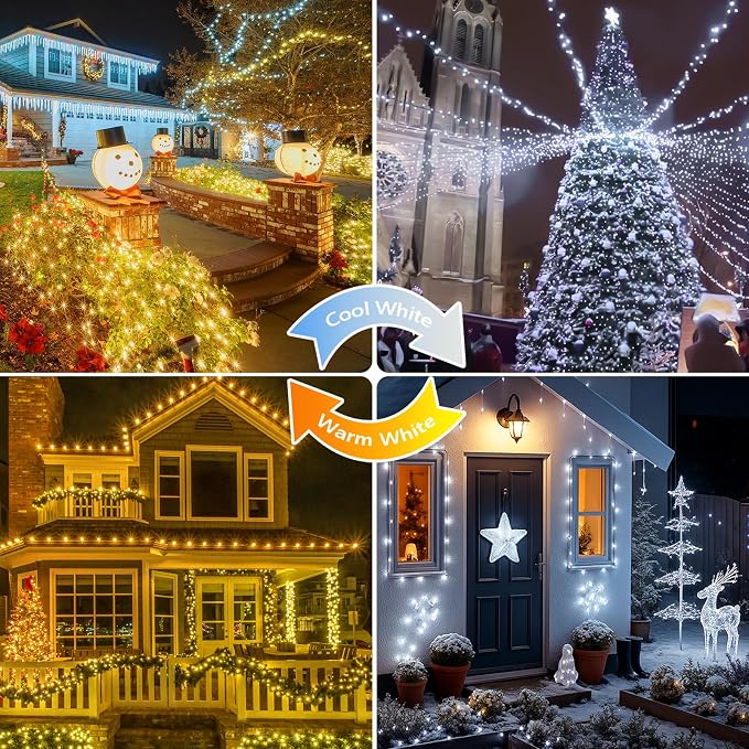 Warm White and Cool White Color Changing Solar String Lights - Image 3