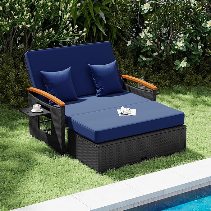 Tangkula Patio Rattan Daybed - Image 3