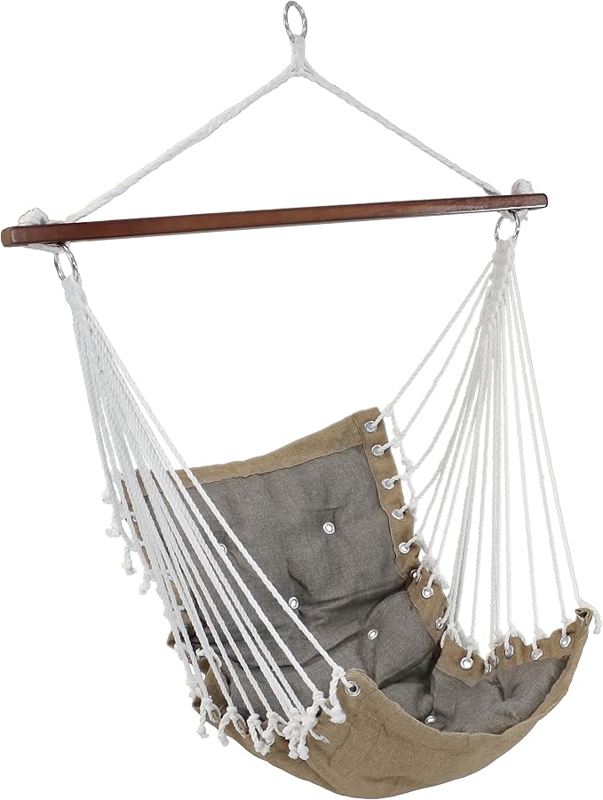 Sunnydaze Tufted Victorian Large Hanging Hammock Chair by SunnydazeDecor