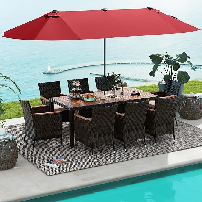Tangkula 11 Pieces Patio Dining Set by TANGKULA