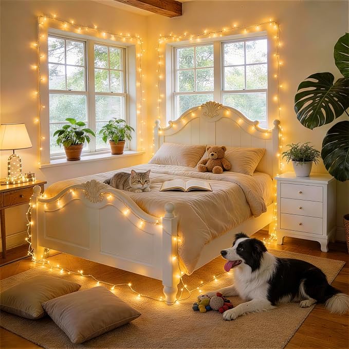 KNONEW 403ft 1000 LED Christmas String Lights Outdoor 8 Modes & Timer Fairy - Image 4