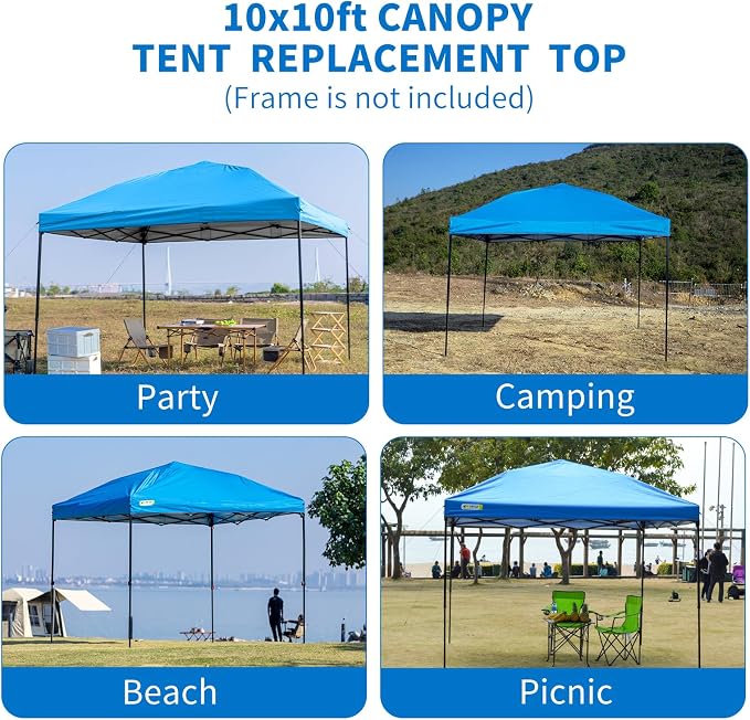 MOQI 10x10 Canopy Replacement Top Cover - Image 7