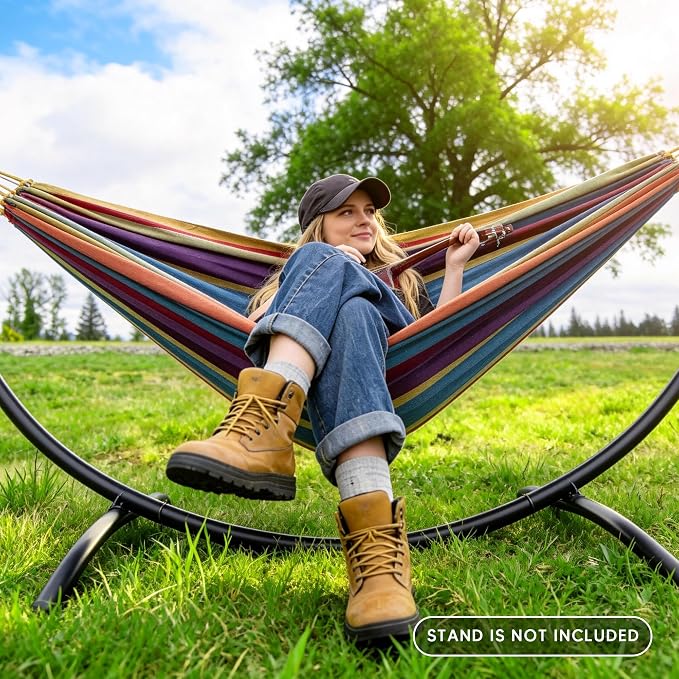 SUNCREAT Hammocks Outdoor Camping Double Hammock, Tree Hammocks - Image 2