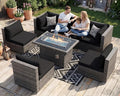 BULEXYARD 7 Piece High Back Outdoor Furniture Set by BULEXYARDFURNITURE