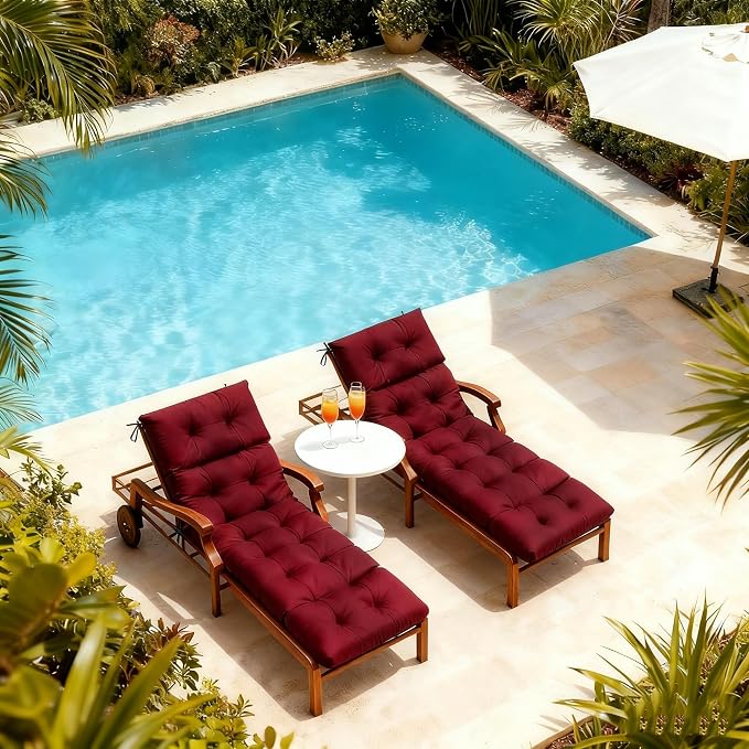 MTMR Chaise Lounge Cushion Outdoor, Non-Slip Chair Cushion - Image 3