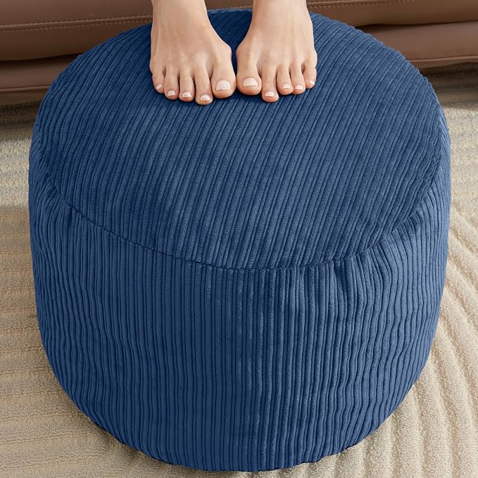 Pouf Ottoman Foot Stools with Foam Small Ottoman by WSOFRLAC