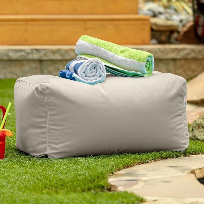 Jaxx Leon Outdoor Bean Bag Ottoman - Image 3