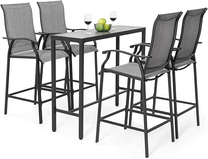 NUU GARDEN 5-Piece Patio Bar Set by NUUGARDENCORPORATION