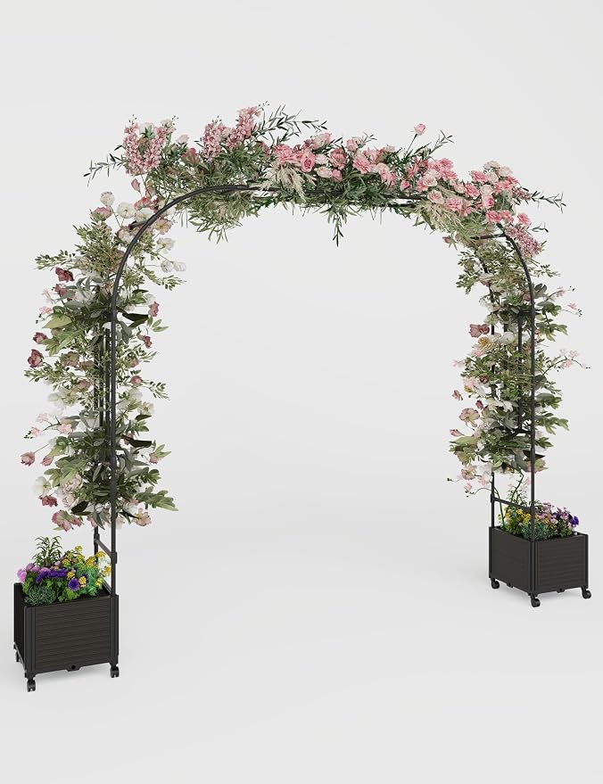 Thickened Rustproof Metal Garden Arch Trellis - Image 2