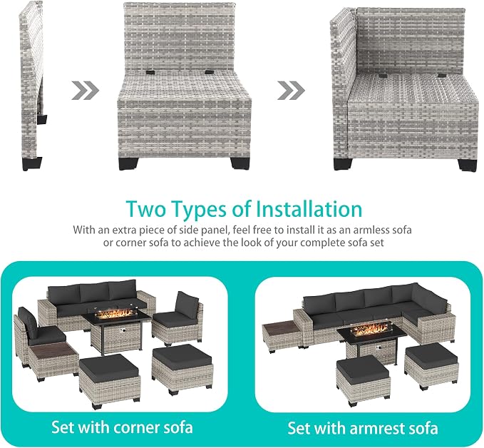 9-Piece Outdoor Patio Furniture Set - Image 2