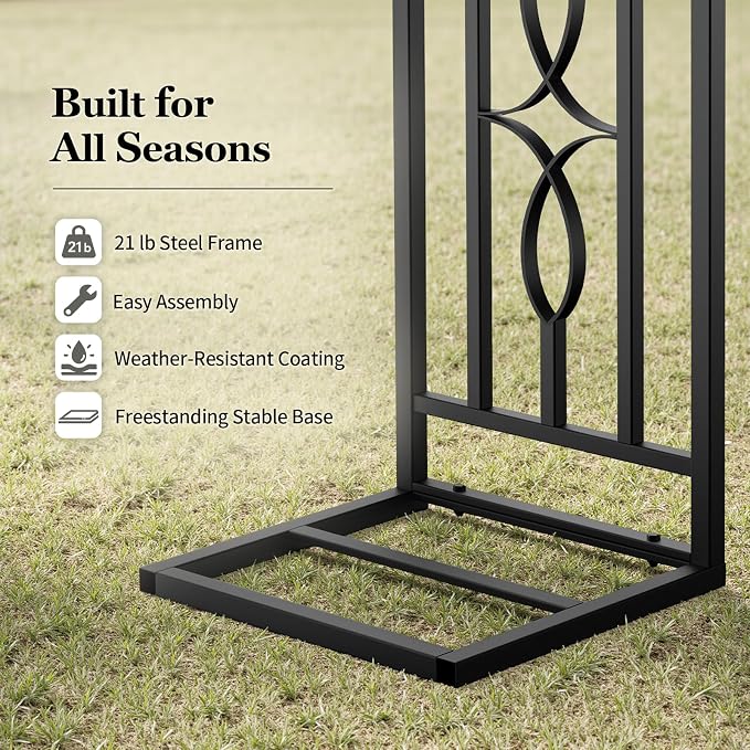 Metal Garden Arch, Heavy Duty Garden Trellis - Image 5