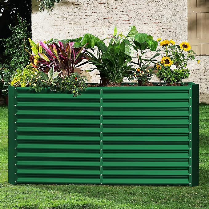 Land Guard 8x4x3ft Rectangular Galvanized Raised Garden Beds, Large-Capacity - Image 8