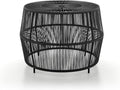 Furniture of America Ysar Boho Rattan Round Coffee Table Outdoor by FurnitureofAmerica
