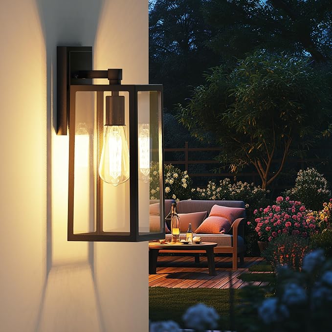 PARTPHONER Outdoor Light Fixtures Wall Mount, Porch Light, Waterproof Exterior - Image 5