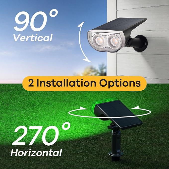 Consciot Solar Color Changing Outdoor Spotlights, 7 Lighting Modes Outside - Image 8