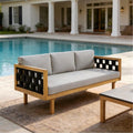 Christopher Knight Home Rosie Acacia Wood Outdoor Daybed Sofa by ChristopherKnightHome