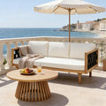 Christopher Knight Home Rosie Patio Sofa and Coffee Table Set, 2 Piece Outdoor by ChristopherKnightHome