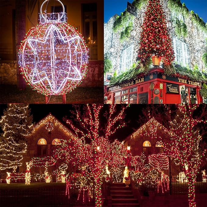 LJLNION 300 LED Christmas Lights, Extra Long 98.5FT Xmas String Lights Outdoor - Image 2