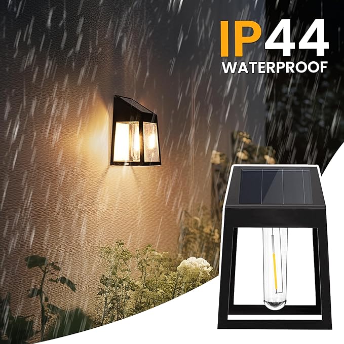 GIGALUMI Solar Fence Lights, 6 Pack Fence Outdoor Waterproof Lights Solar - Image 6