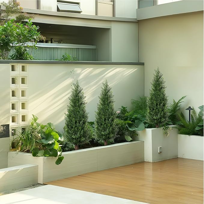 3FT Artificial Cedar Topiary Trees - Image 6