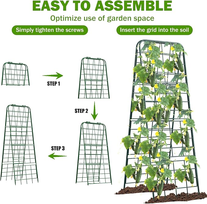 Heavy Duty 50"x17" Adjustable A-Frame Trellis - Image 5