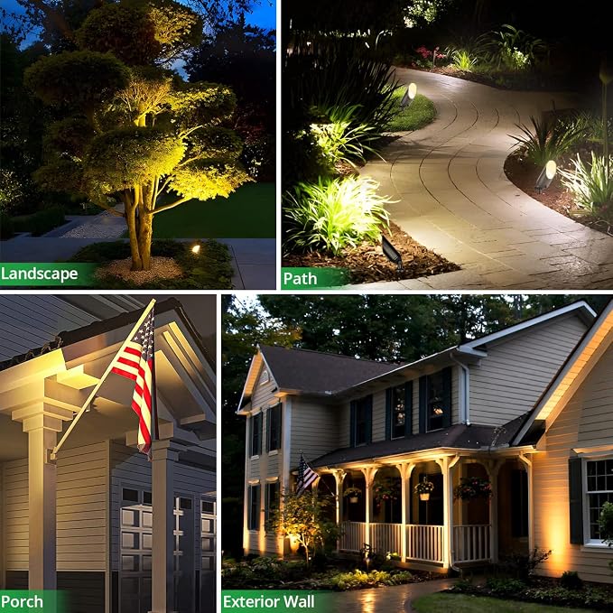 wowlite Landscape Spotlights Outdoor, 12V Low Voltage Landscape Lighting Fixture - Image 6